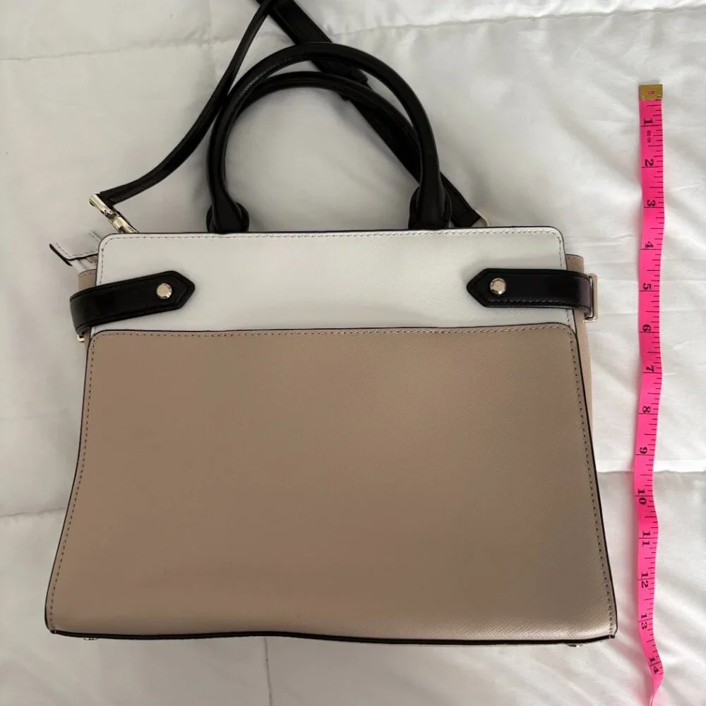 Kate Spade New York Staci Medium Saffiano Leather Satchel/Crossbody Purse Wallet